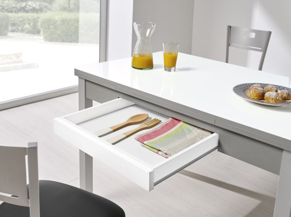 Mesa Alba cristal extensible